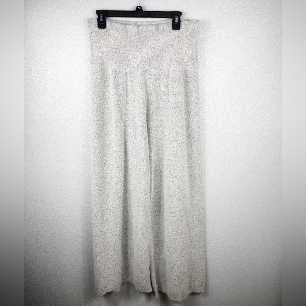 Gabrielle Union New York & Company Grey High Rise Sweater Wide Leg Lounge Pants